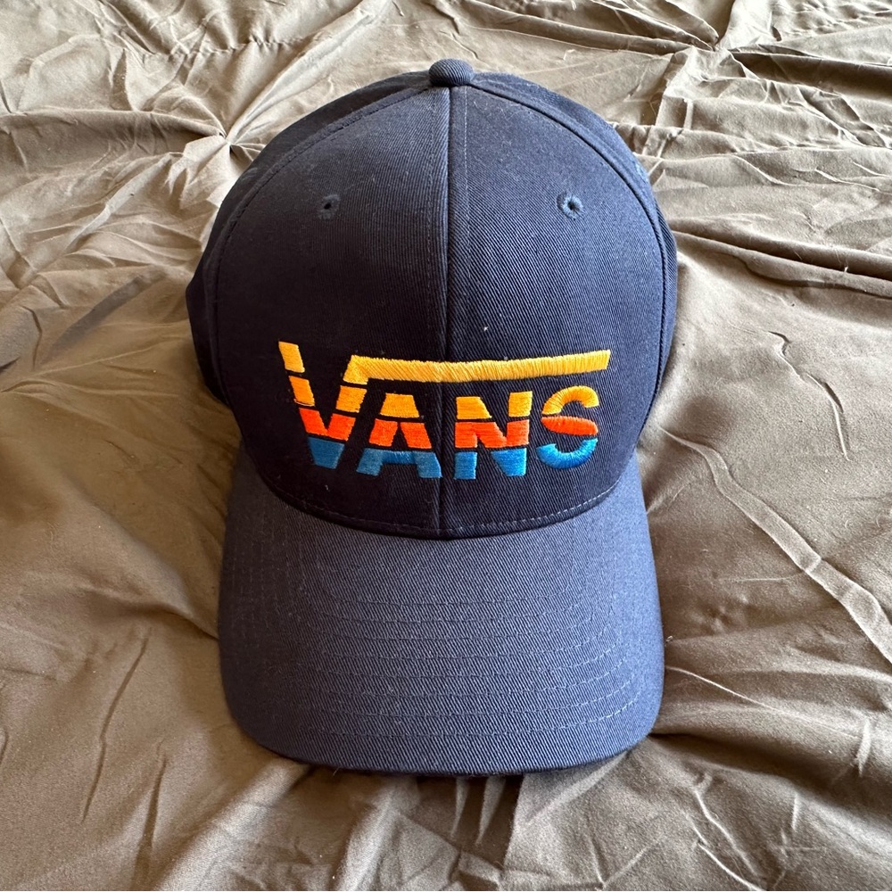 Vans Navy Cap with Multicolor Logo